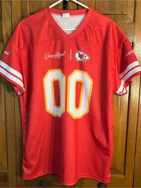 Kansas City Chiefs Crown Royal #00 Red Football Jersey